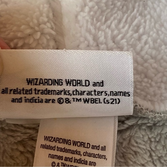 Wizarding World of Harry Potter Hedwig Fleece Lounge Hoodie Gray Size Small - Picture 11 of 14